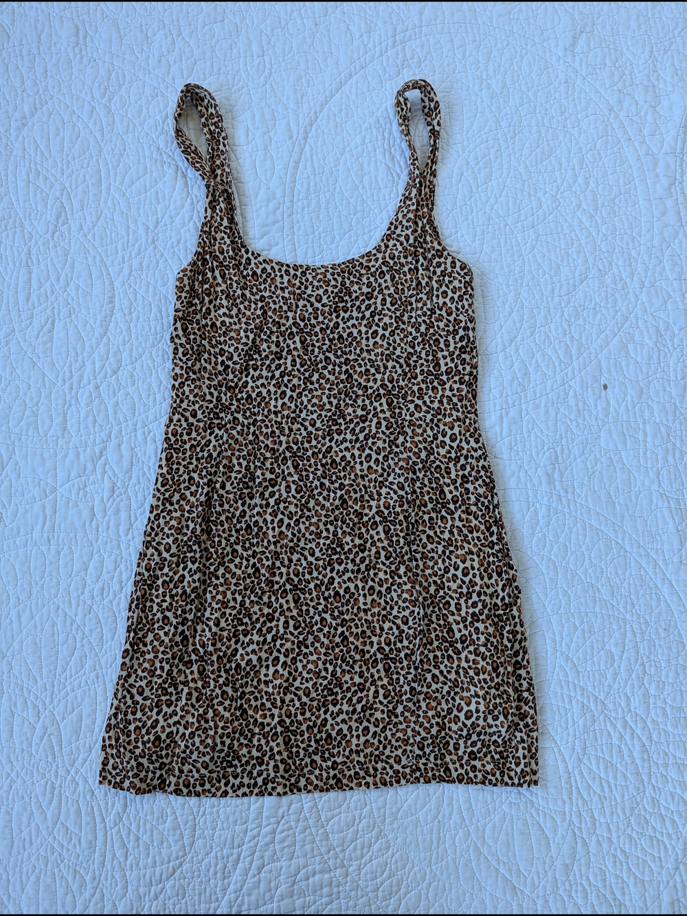 Skylar + Madison Leopard Print Mini Dress - Brown & Black